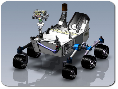 CNES : Maquette Numérique Rover MSL fabriquée par les BTS de l’Académie de Toulouse